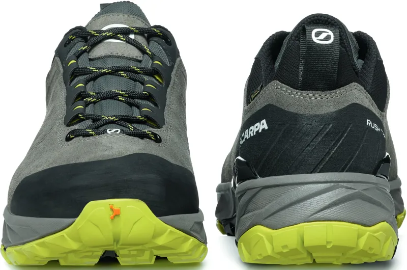 Scarpa Mens Rush Trail GTX Shoes - Titanium-Lime-2